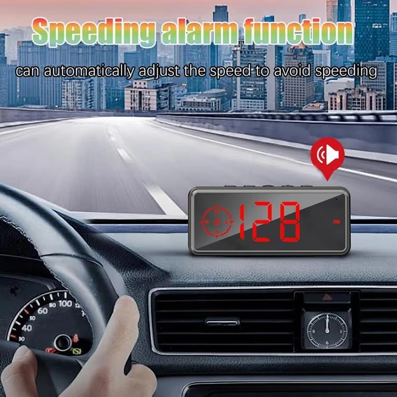 Snblzhef Digital Compass for Car MPH Speed Meter KM/H LCD