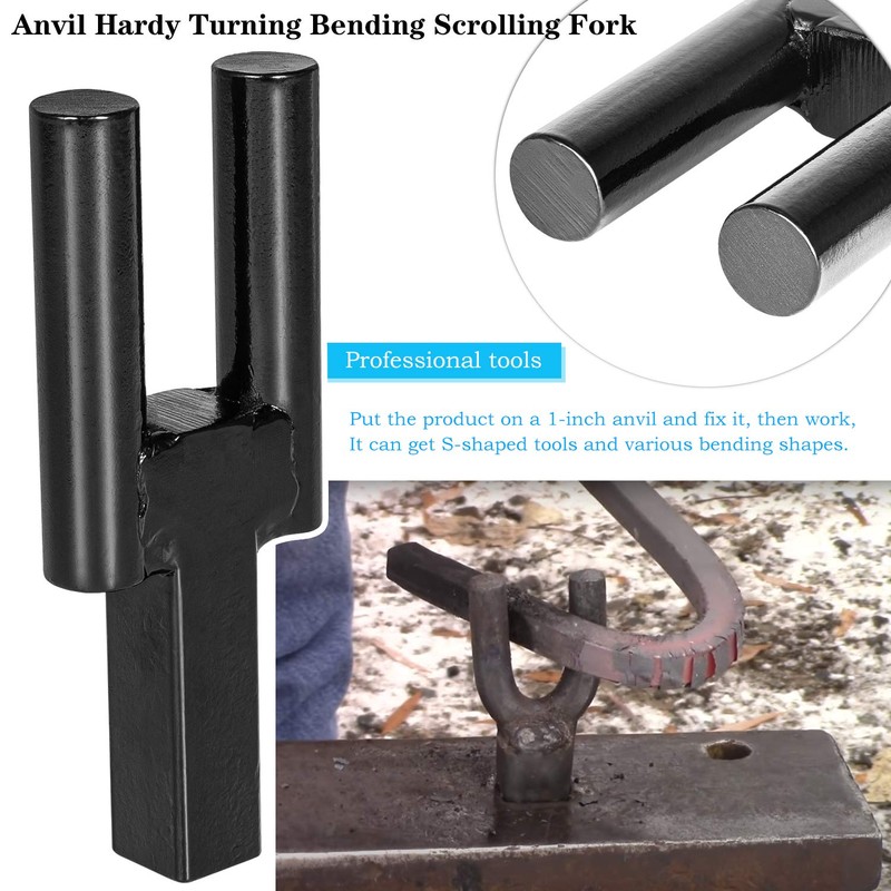 Blacksmith Anvil Hardy Tool Set 1Inch Creasing Tool Stake,Bottom Fuller,Hot