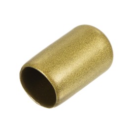QUARKZMAN 20 Stück Gummikappen Gummi Endkappen 11.5 mm ID Gummi Stopfen Verschlusskappe Vinyl PVC Bolzenkappe Schraubengewinde Rundrohr Bolzenkappenabdeckung Gewindeschutz, Golden