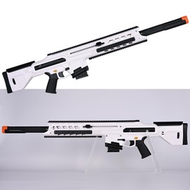 Zhenweiqi Baize Series Soft Foam Dart Blaster, Half Dart Blasterfor Adults, Teens (Ages 14+) with Magazine & 20 Half-Length Darts, Toy Pistol Blaster 100 ft Range (White)