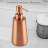 350ml Stainless Steel Liquid Soap Shampoo Lotion Dispenser Pump, Square