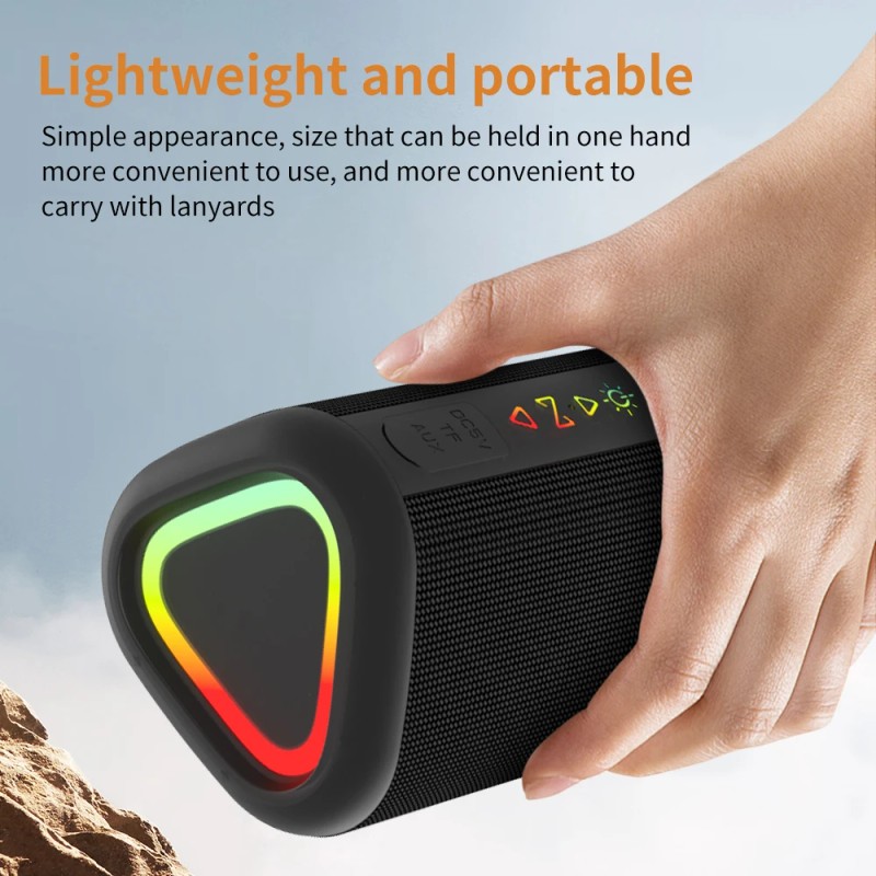 S1 Small Wireless Speaker, IPX6 Waterproof Portable, BT5.3 with Stereo