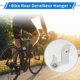 VekAuto Bike Rear Derailleur Hanger Aluminium Alloy Gear Mech Frame Tail Hook Dropout Adapter for MTB Mountain Road Bike Bicycle Cycling Accessories - Type 1 Sized 2.40"x1.65"