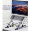 JUNEYE Laptop Stand Lap Desk, Ergonomic Foldable Computer Stand with