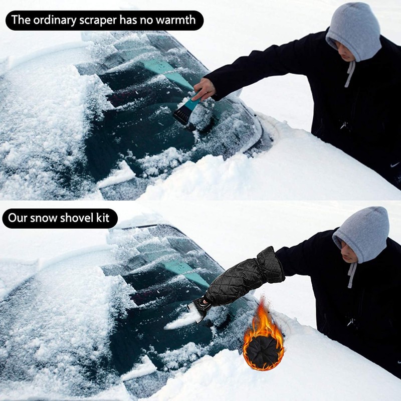 ESTOVE Car Ice Scraper, Snow Scraper Tool with Warm &