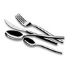 Mepra 108522024 Flatware Set, [24 Piece, Metallic Finish, Dishwasher Safe