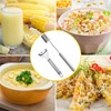 2 Pcs Corn Peeler Set with Long & Short Handle