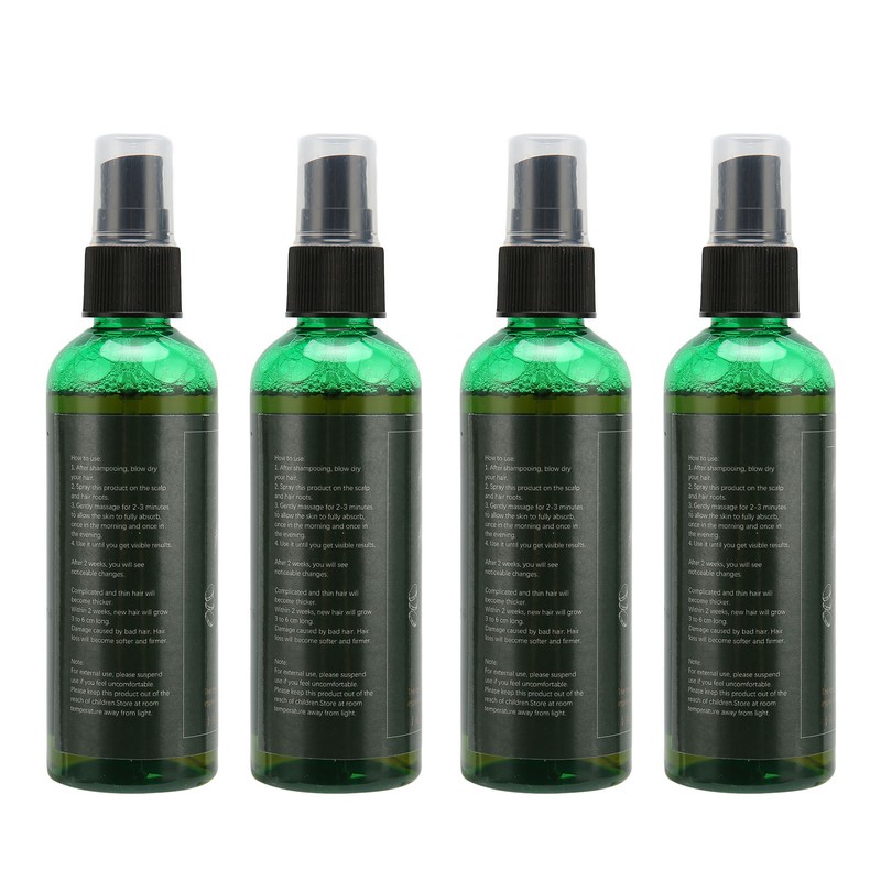 4pcs Ginseng Hair Regeneration Spray Moisturizing Tough Root Hair Regrowth