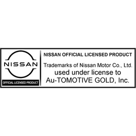 Au-TOMOTIVE GOLD Laser Etched Logo Cut-Out License Plate Frame for Nissan (Brushed Chrome)
