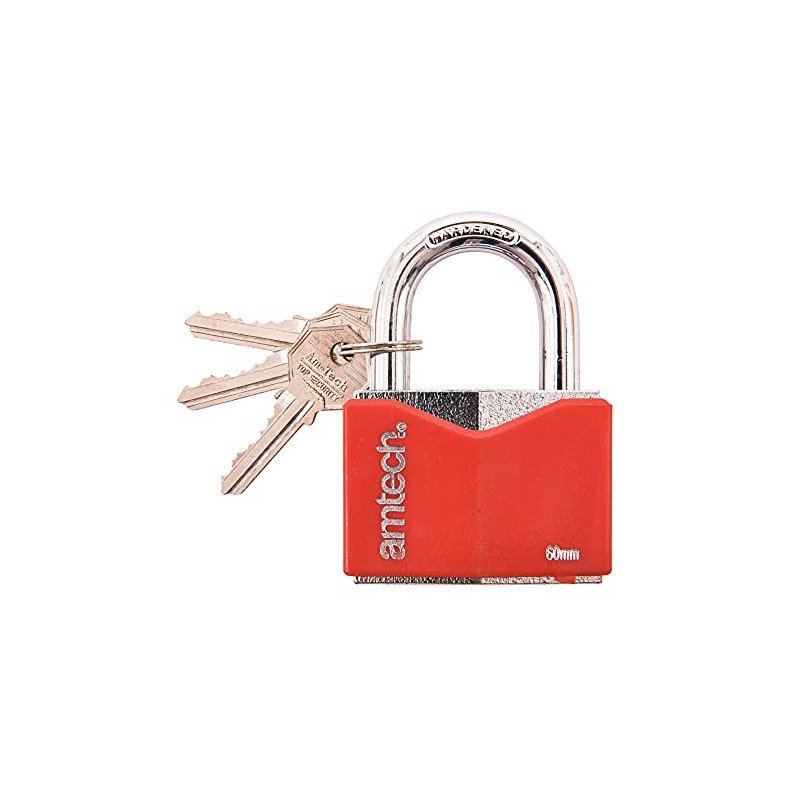 Amtech T0706 60mm Rhombic Chrome Plated Iron Padlock