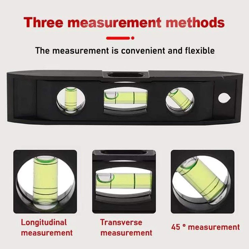 2pcs Magnetic Spirit Level 3 Bubble Level 230mmTorpedo Magnetic Gradienter