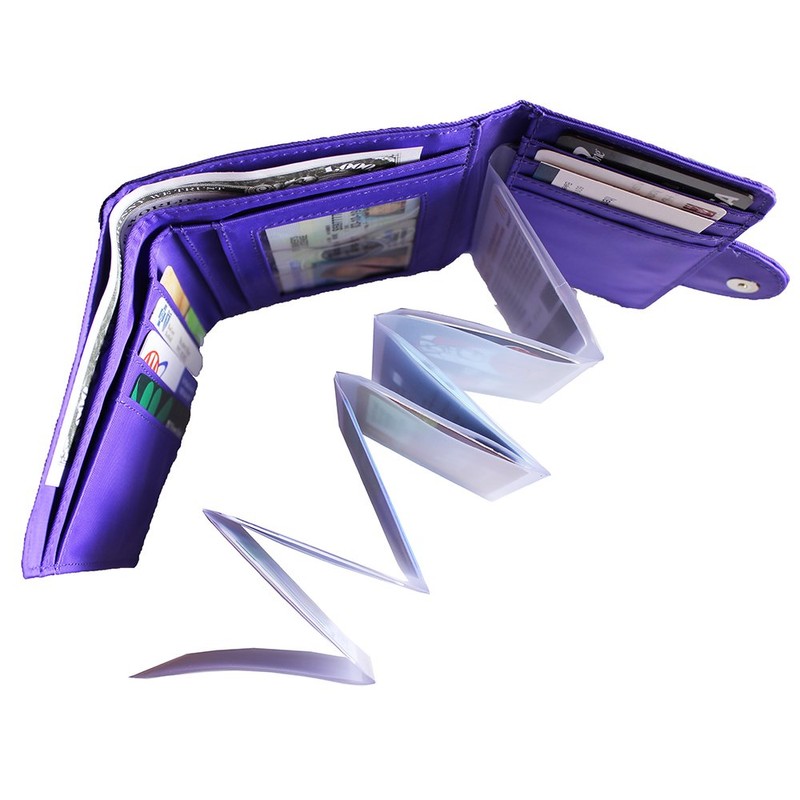 Big Skinny Plastic Accordion Photo Sleeve Insert for Slim Wallet