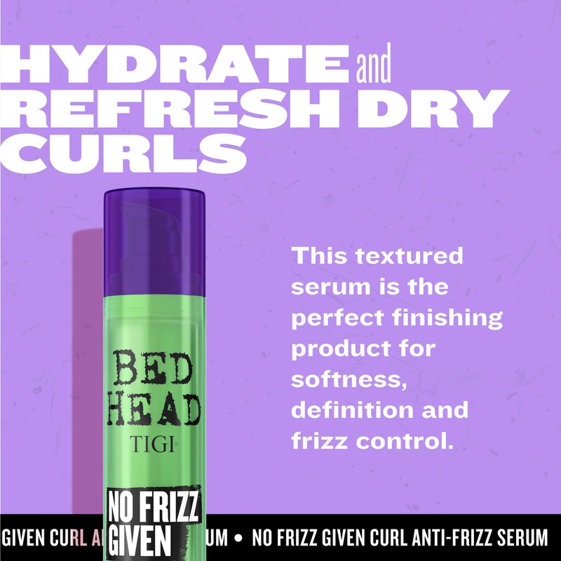 Bed Head by TIGI No Frizz Given Lightweight Curl Serum,