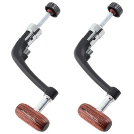 Jiozermi 2 Pcs Fishing Reel Power Handle, Fishing Reel Rotary Knob, Stainless Steel Fishing Spinning Reel Handle, Power Handle for Reel Replacement Grip Parts (Small Size)