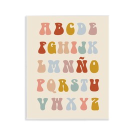 Stupell Industries Abecedario Estilo Vintage Wall Plaque Art