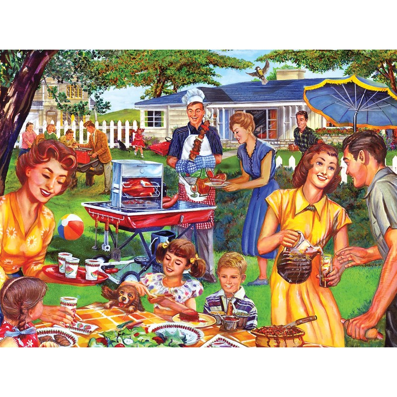 Back to The Past 1000 PC Jigsaw Puzzle - Backyard