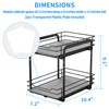 RCHYFEED Spice Rack, 2 Tier Pull out Cabinet Spice Organizer,