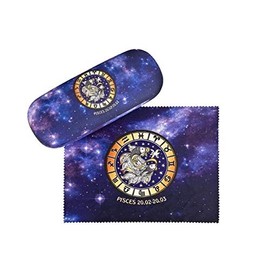 Zodiac Motif Case with Microfibre Fabric Cover and Matching Microfibre Cloth Fish Design