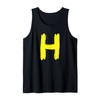 Creative Bold Yellow Letter H - Design Alphabet - Marker