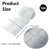 GORGECRAFT 1.5m*5cm Craft Faux Fur Fabric Pre Cut Rolls White