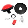 VOANZO 12V LED Lighted Push Buttons Large Red Button for