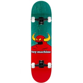 TOY MACHINE Complete Pro Skateboard Monster (Assorted) 8.0" Black Trucks Assembled