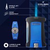 Colibri Daytona Windproof Butane Torch Lighter: Adjustable Flame, Refillable Single-Jet
