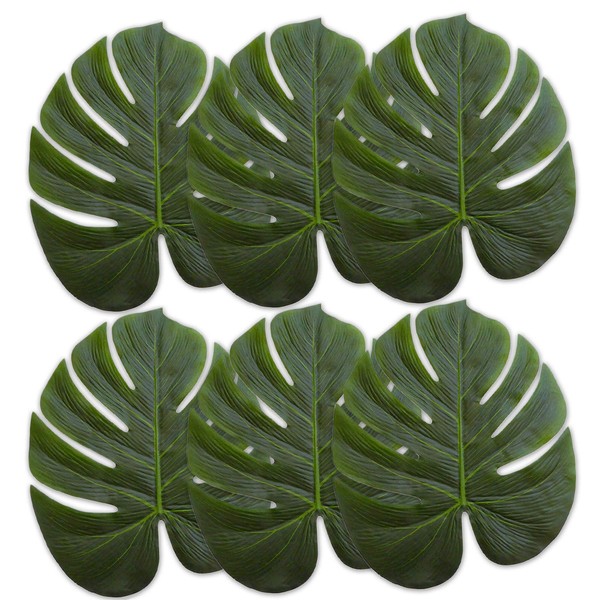 14" Green Leafs - Artificial Palm Plants - Hawaiian -