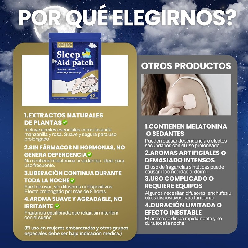 Parche para Dormir Natural – 144 pcs – XNNGBXXDDT