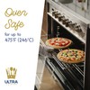 Ultra Cuisine Sartén de pizza perforada con agujeros antiadherente para