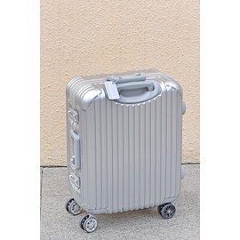 FiveSeasonStuff 6 Pcs Aluminum Alloy Luggage Tags with Stainless Steel Rings, Travel Accessories, Baggage Bag Tags, Travel Bag Tags, Luggage ID Tags, Suitcase Tags (Silver)