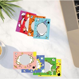 Scratch Off Cards 50 Pack Black DIY Make Your Own Prizes Scratch Off Game Cards and Stickers 3 x 4 Inch Motivational Scratch Off Tickets for Kids Classroom Rewards Baby Shower Birthday Party Favors