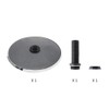 R&Xrenxia Round Roof Rain Top Shower Head, ABS Grey Shower