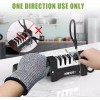 SHRATE 4-in-1 Foldable Knife Sharpener Scissors Sharpening Tool AND Cut-Resistant