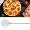 Pizza Shovel with 60cm Removable Wood Handle NonSlip Round Pizza