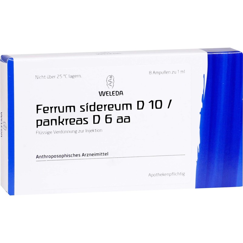 Ferrum sidereum D10/Pancreatic D6 AA, M8 x 1 ml