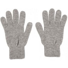 Graham Cashmere - Mens Pure Cashmere Classic Gloves - Made in Scotland - Gift Boxed - Light Grey Marl