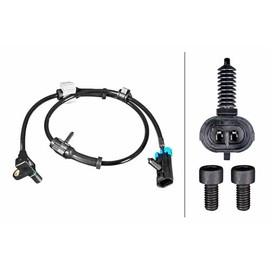 HELLA 6PU 358 217-401 Sensor Wheel Speed 2-Pin Cable 715 mm with Clamp