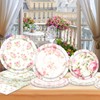 Flower Plates and Napkins (Style 3)