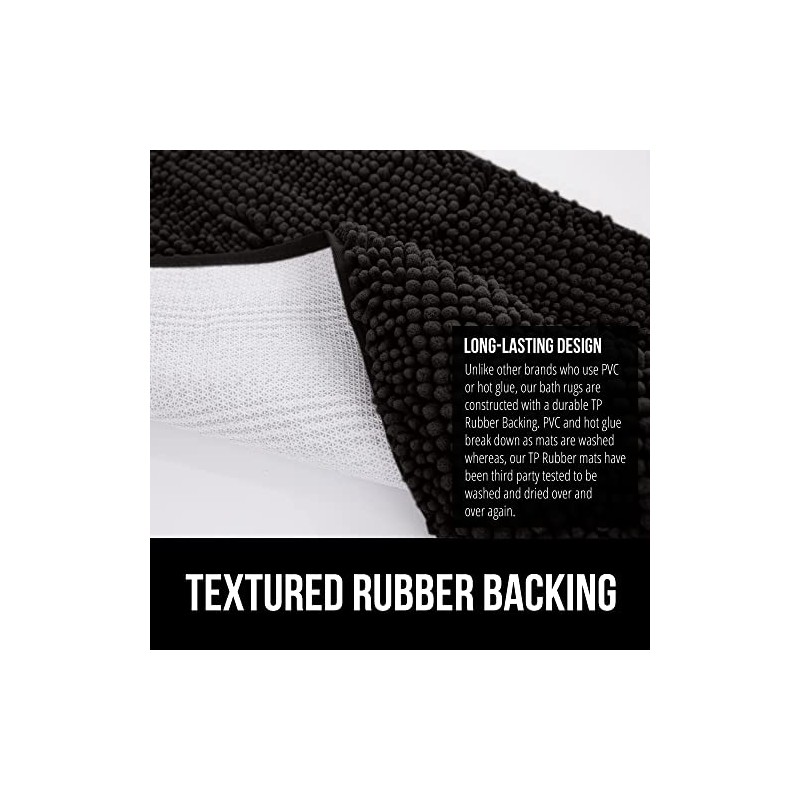 GORILLA GRIP GORILLA GRIP Bath Rug Mat 70x24, Thick Soft
