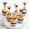 Ercadio 28 Pack Martini Party Cupcake Toppers Picks Coffee Espresso
