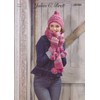 James Brett Womens Marble Chunky Knitting Pattern Ladies Scarf Hat