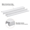 sourcing map Cabinet Finger Edge Pull, 10pcs 250mm/9.84 Aluminum Alloy