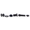 Circuit Performance Black Bolt-in Flush Mount Valve Stems (Set of