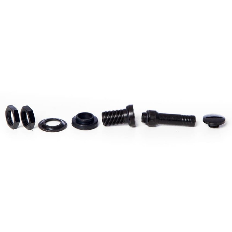 Circuit Performance Black Bolt-in Flush Mount Valve Stems (Set of