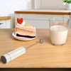 Electric Milk Frother Handheld,Travel Coffee Drink Mixer Batteries Included, 304