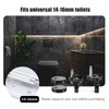 Quick Release Toilet Seat Fixings Black, AncableTop Universal Toilet Seat