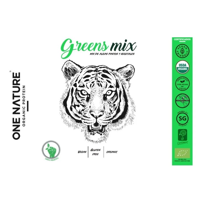 One Nature Green Mix 210 Gr Vegana Certificado Polvo