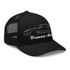 2002 Trans Am WS6 Trucker Hat Outline Art Fourth Gen