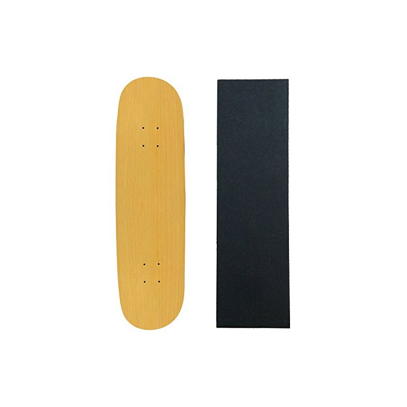 Moose Skateboard Deck Blank Natural 8.0" Black Grip